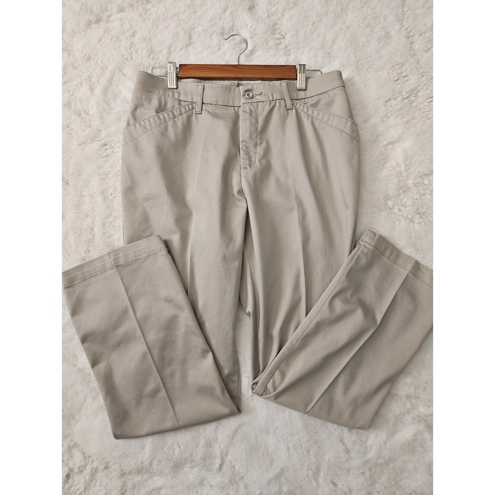 Lee Total Freedom Khaki Pants Women's 10S Straight Leg Stretch